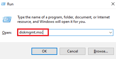 Введите diskmgmt.msc и нажмите Enter. Исправить проверку диска не удалось выполнить, поскольку Windows не может получить доступ к диску