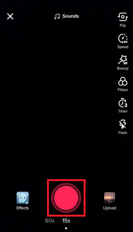 wybierz lub zrób całkowicie czarne zdjęcie | Jak zmienić moje zdjęcie profilowe na TikTok?