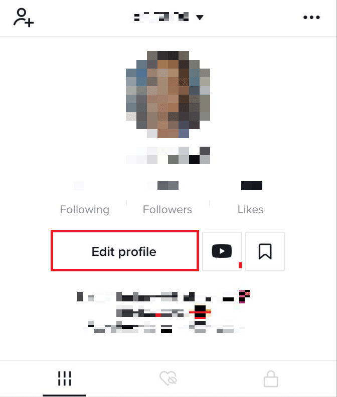 Stuknij w opcję Edytuj profil | Jak zmienić moje zdjęcie profilowe na TikTok?