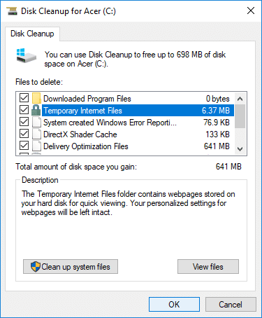 一時ファイルを削除して、Windows10のPCからマルウェアを削除します