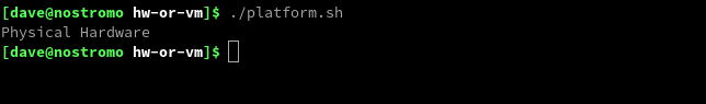 物理コンピューターでplatform.shスクリプトを使用する