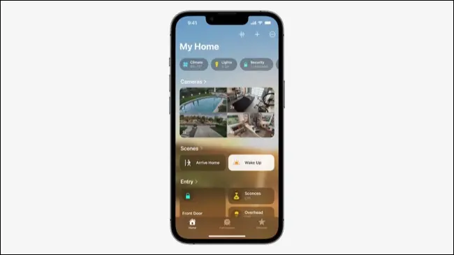 แอพโฮมสำหรับ iOS 16
