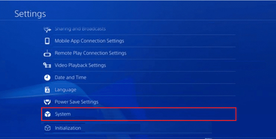 PS4-Systemeinstellungen