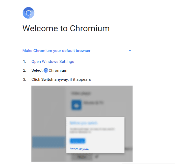 これにより、Chromiumブラウザが起動します| Google ChromeとChromiumの違いは?