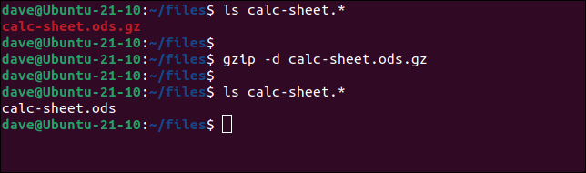 Mendekompresi file dengan gzip