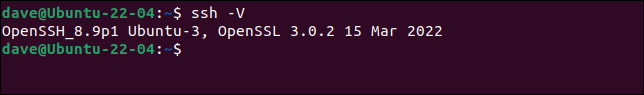Ottenere la versione di OpenSSH