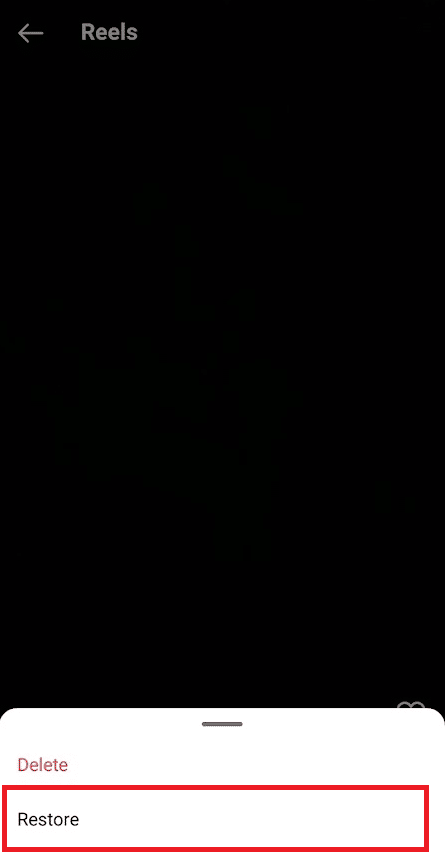 點擊恢復選項