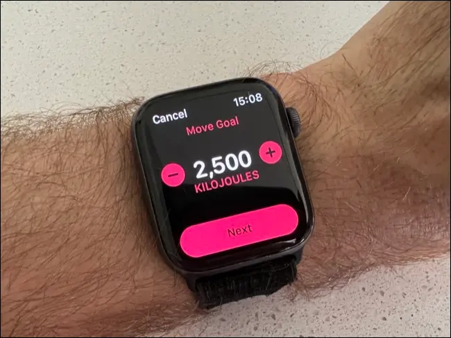 Imposta l'obiettivo di Apple Watch Move