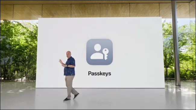 Segmento chiavi di accesso WWDC 2022