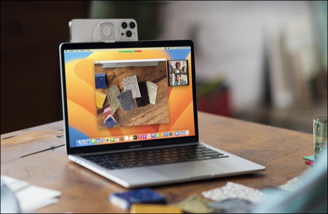 macOS 13 Ventura Continuity Camera Vista scrivania