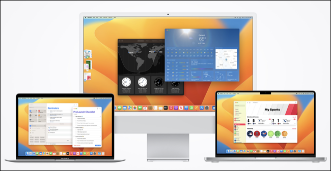 macOS 13 Ventura Orologio e app Meteo