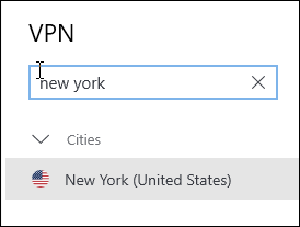 ฟังก์ชั่นการค้นหาของ NordVPN