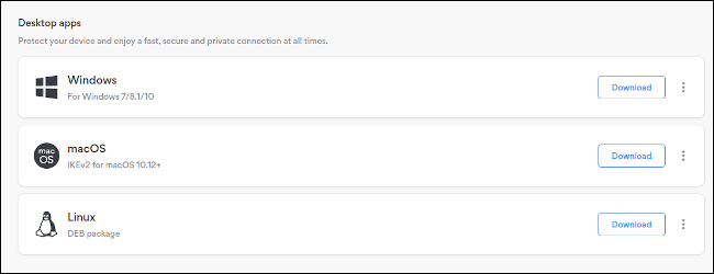 ลูกค้าที่พร้อมใช้งานของ NordVPN