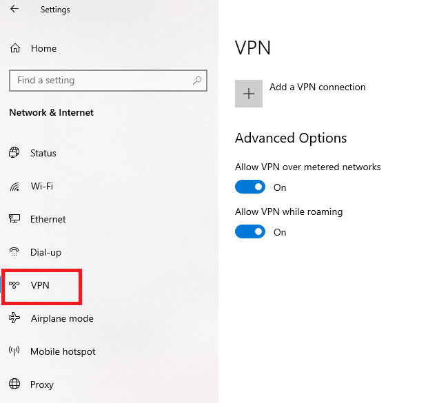 Отключить VPN-сервис. Исправить Hulu, не работающий в Chrome