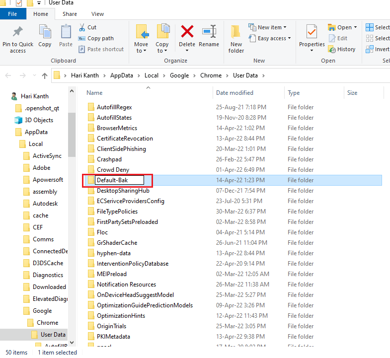 создать новый профиль пользователя для Google Chrome