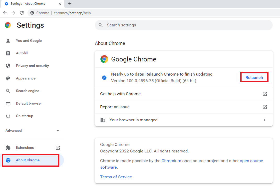 Обновите Гугл Хром. Исправить Hulu, не работающий в Chrome