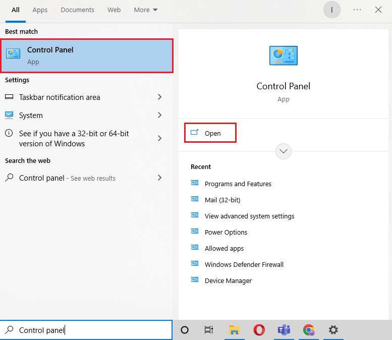 افتح لوحة التحكم. كيفية التخلص من نافذة تراكب ألعاب MS المنبثقة