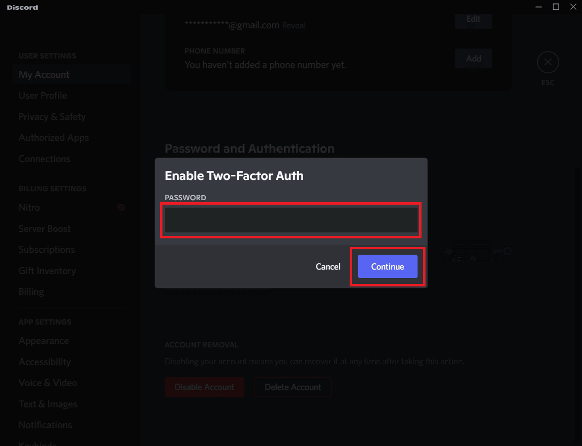 masukkan PASSWORD Anda dan klik Lanjutkan