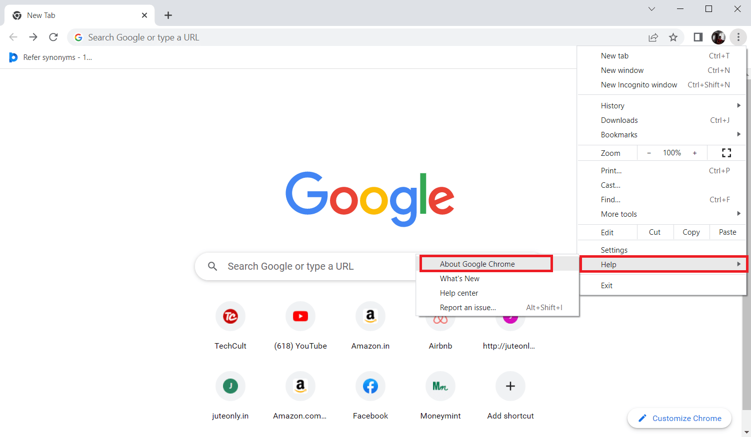 выберите «Справка», а затем нажмите «О Google Chrome». Исправить ошибку режима инкогнито на Netflix