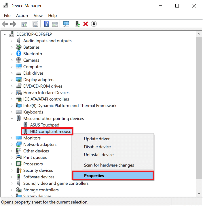 pilih Properti. Cara Melakukan Reverse Scrolling pada Windows 10