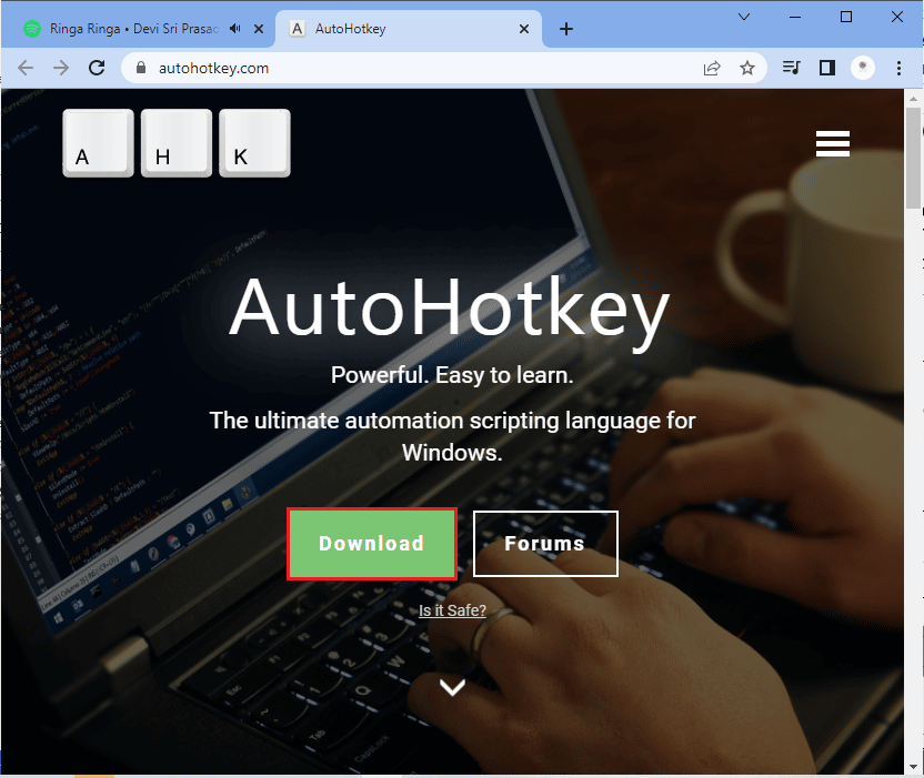 klik tombol Unduh. Cara Melakukan Reverse Scrolling pada Windows 10