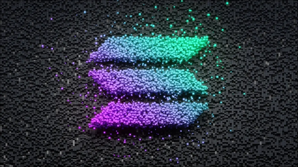 Un logotipo abstracto de Solana.