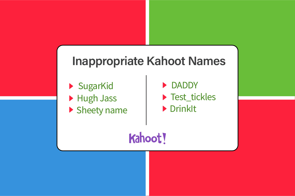不適切なkahootの名前