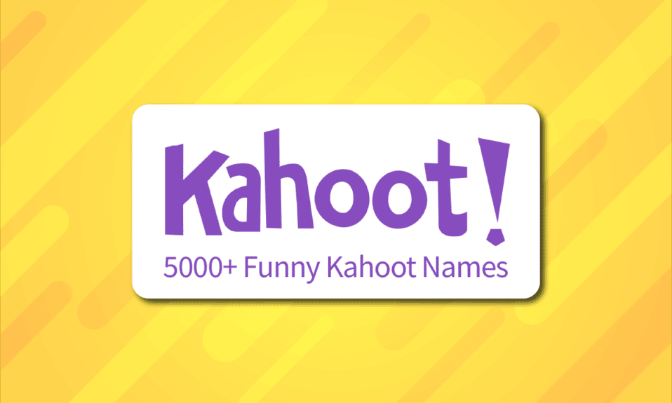 面白いKahootの名前