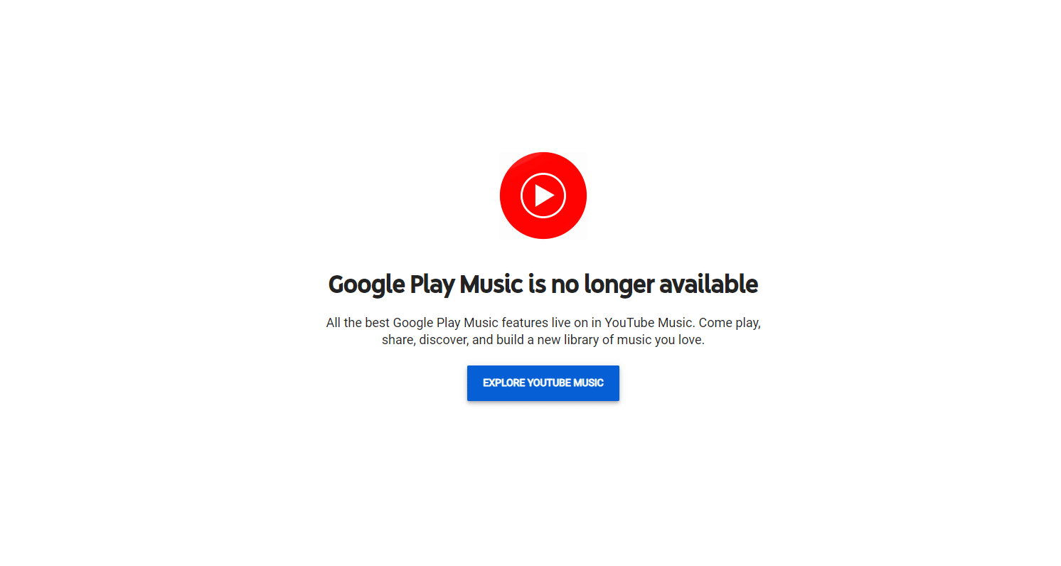 GooglePlayミュージックはご利用いただけなくなりました