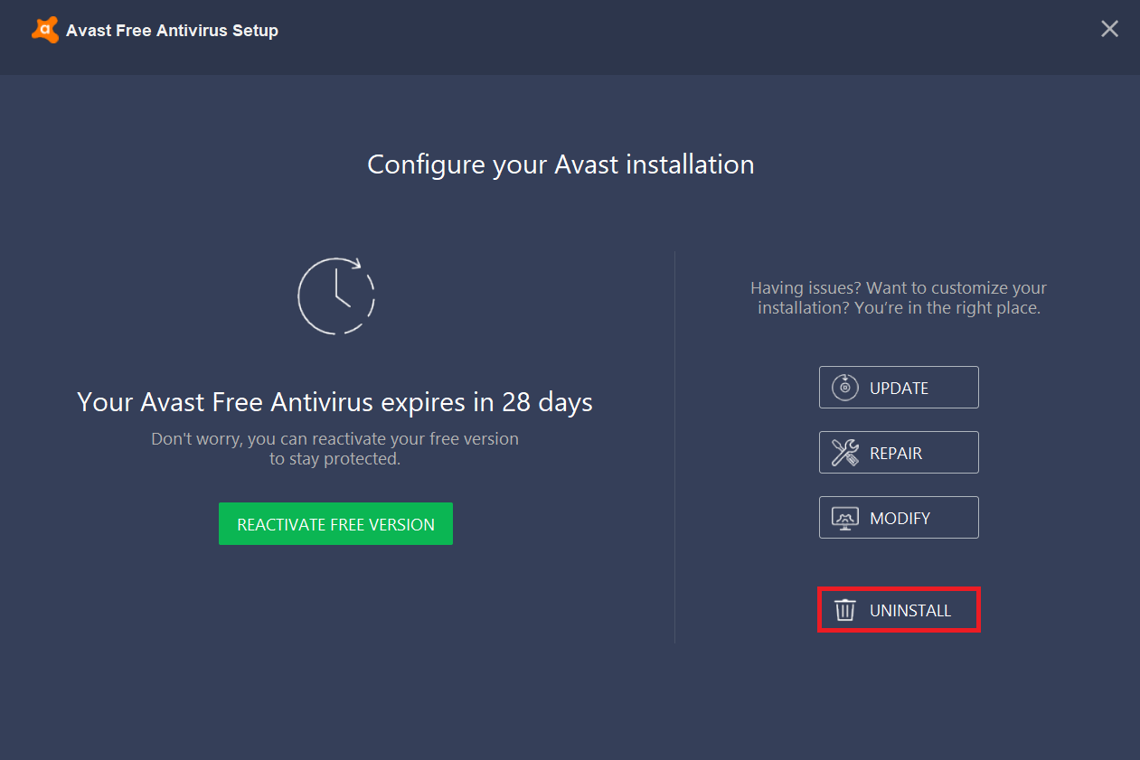 ウィンドウの下部にあるアンインストールボタンをクリックします。修正でGooglePlayミュージックとの安全な接続を確立できない