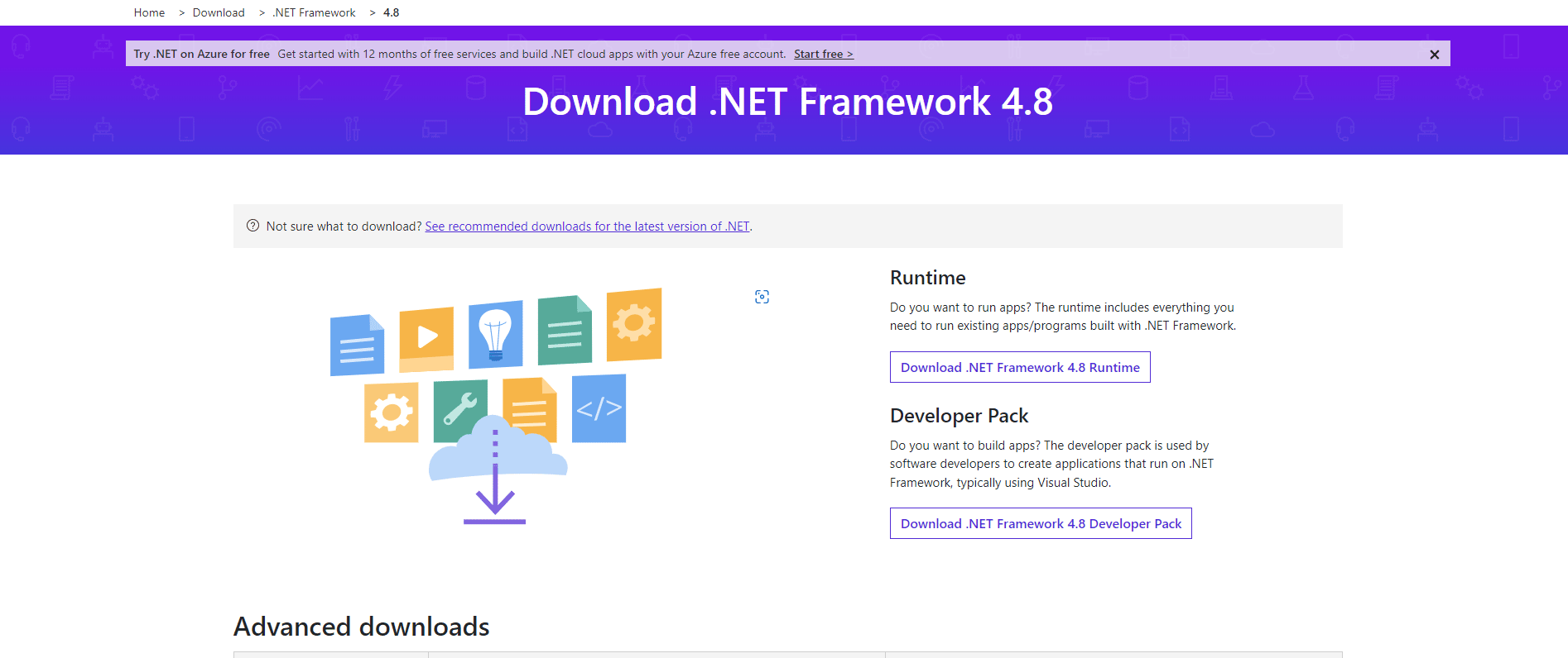 Pobierz oficjalną stronę .net framework