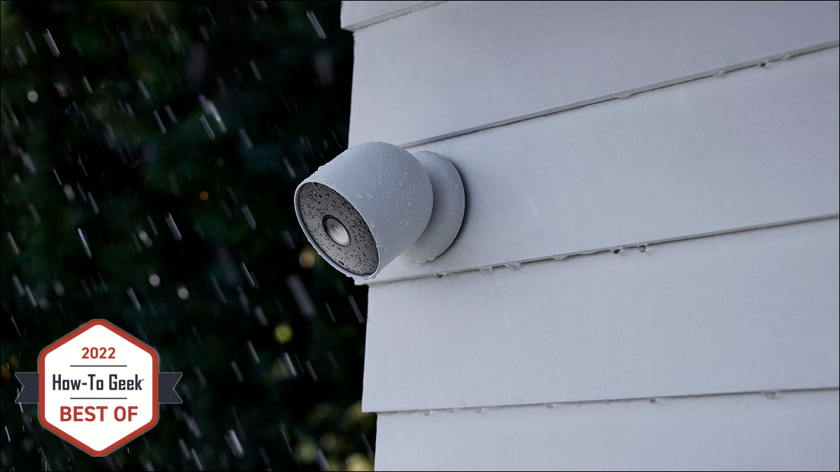 Google Nest Cam (batteria) montata all'esterno
