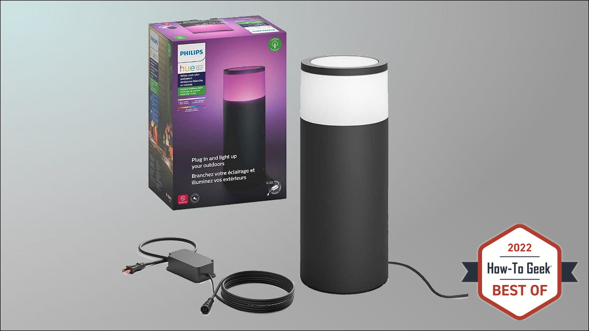 Philips Hue su sfondo grigio