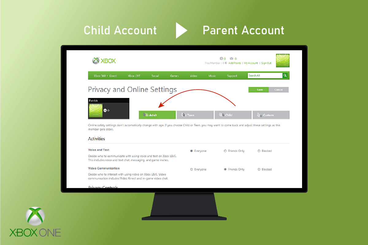 XboxOneアカウントを子供から親に変更するにはどうすればよいですか