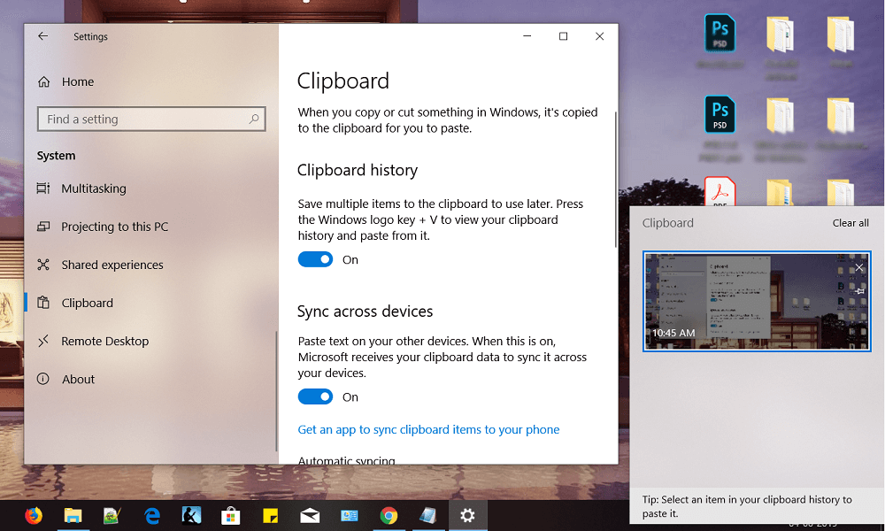 如何使用 Windows 10 新剪贴板