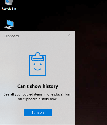 按 Windows 键 + V 快捷键打开剪贴板