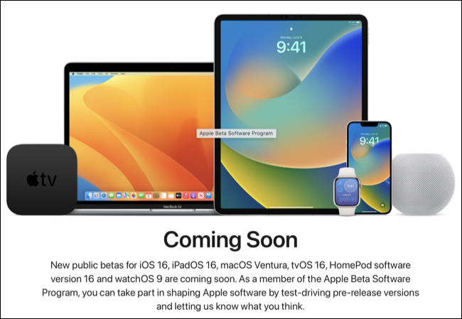 アップルベータソフトウェアプログラム