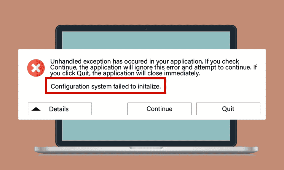 Perbaiki Sistem Konfigurasi Gagal Inisialisasi pada Windows 10