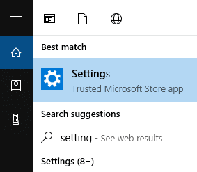 打开设置。在 Windows 搜索栏中输入设置并打开它