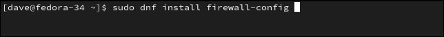 การติดตั้ง firewall-config บน Fedora