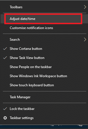 tarih ve saati ayarla | Windows Mağazasında Yükleme Yok Düğmesini Düzeltin