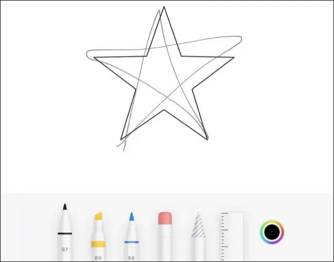 Desenați forme perfecte în Apple Notes