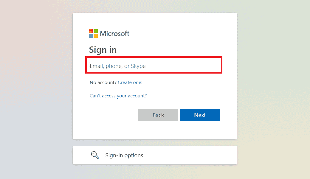 Connectez-vous avec votre e-mail, téléphone ou Skype avec le mot de passe correct