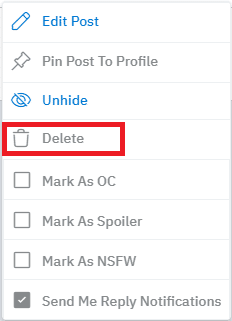 selecione Excluir | Como faço para excluir o histórico no aplicativo Reddit
