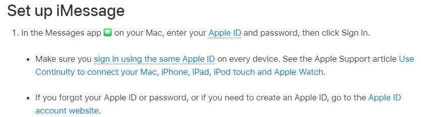 bantuan terkait pengaturan iMessage di mac.