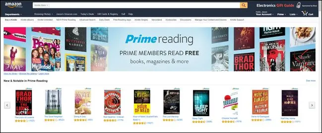 Prime Reading에는 수천 권의 책이 있습니다.