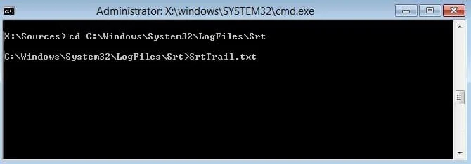 Cwindowssystem32logfilesrt | Corrigir o loop infinito de reparo automático