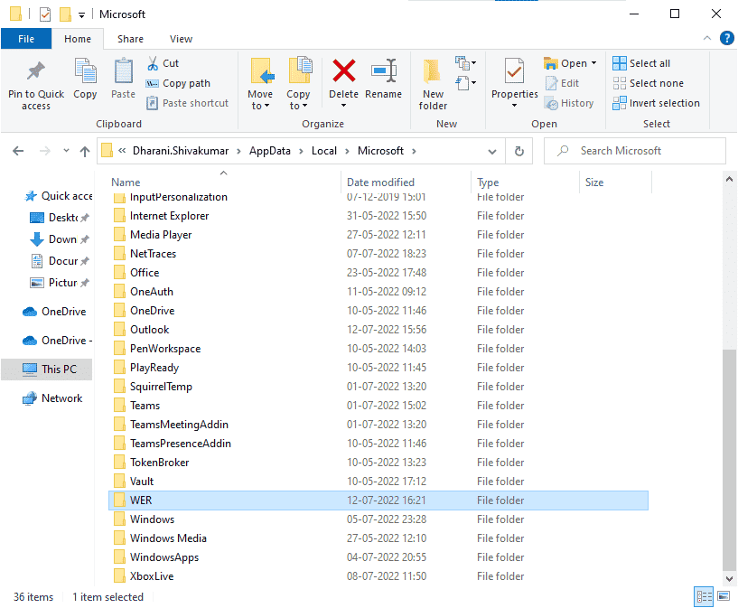 Carpeta WER. Arreglar el binario Java TM Platform SE que no responde en Windows 10
