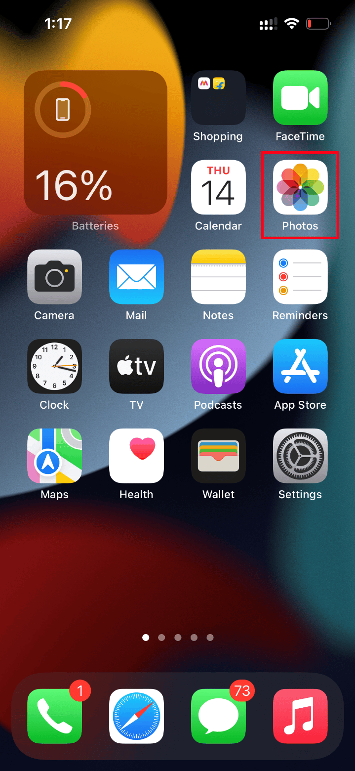 Lancez l'application Photos. Correction d'une erreur survenue lors du chargement d'une version de meilleure qualité de cette vidéo iPhone