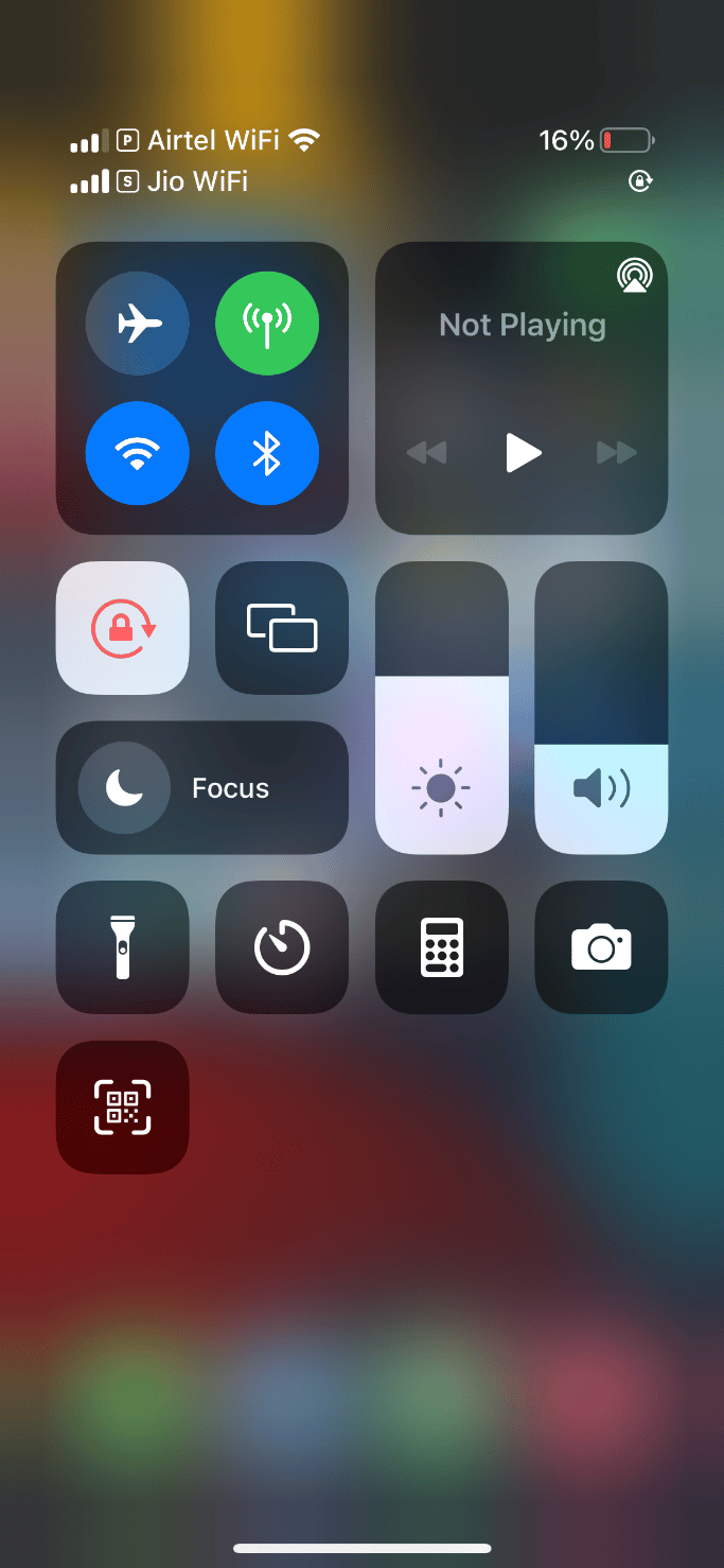 Ouvrez le Centre de contrôle. Correction d'une erreur survenue lors du chargement d'une version de meilleure qualité de cette vidéo iPhone